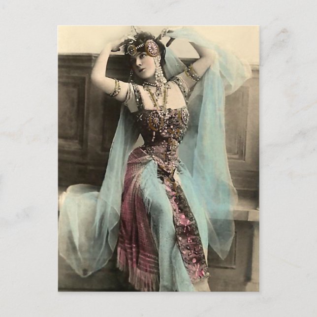 Striking an Egyptian Pose Postcard (Front)