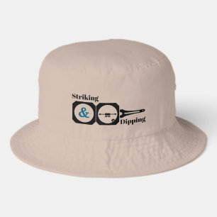 Striking and Dipping- Geologist's Transit Compass Bucket Hat