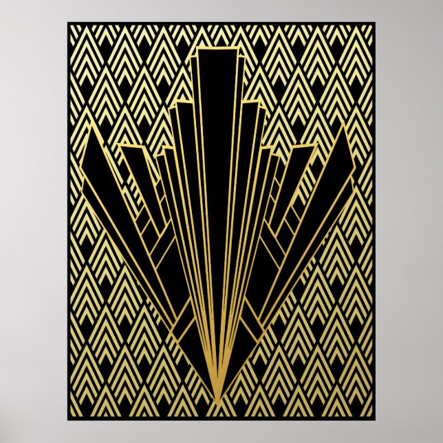 Striking Art Deco Style Poster (Front)
