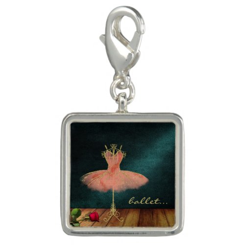 Striking Ballet Tutu and Dance Stage with Rose Charm