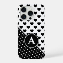 Striking Black And White Style, Custom Monogram