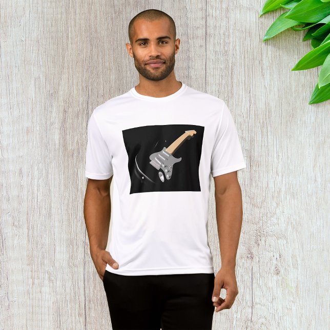Striking Black Electric Guitar Musical Instrument  T-Shirt (Creator Uploaded)
