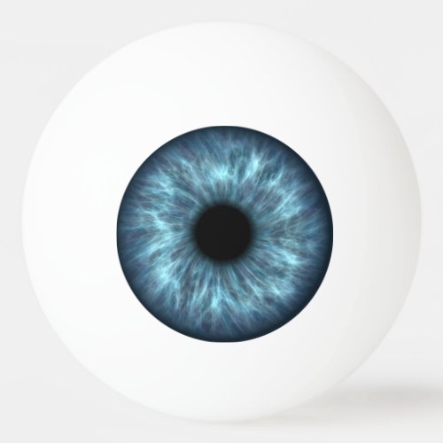 Striking Blue Eyeball Ping Pong Ball