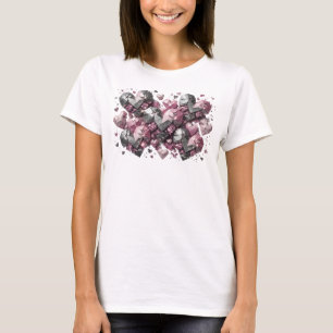 Striking Colorful LOVE SPARKLES Wearable Art T-Shirt