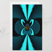 Striking Cutting-Edge Cyan and Black Vector Design (Front/Back)