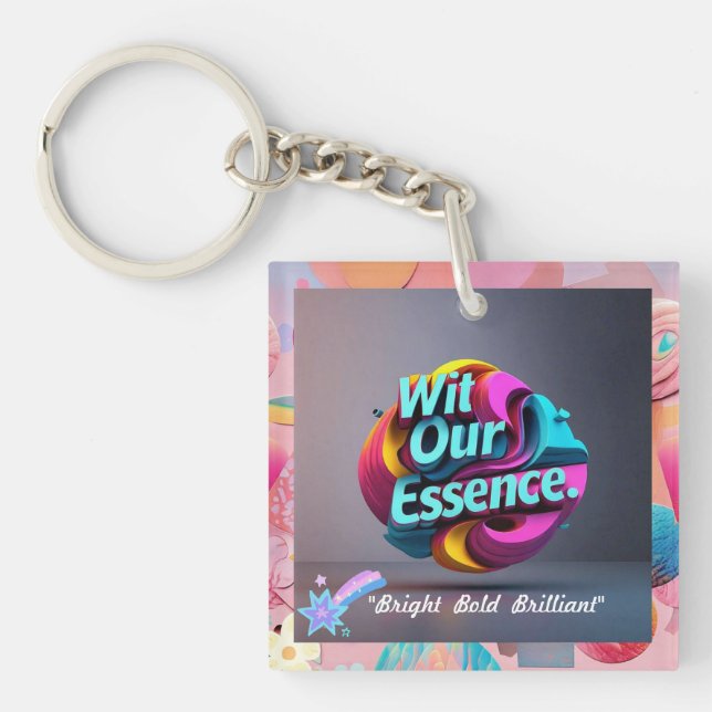 "Striking Design" Keychain (Front)