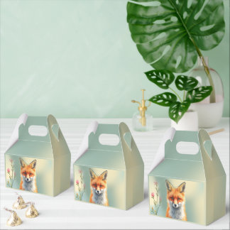 Striking Eyes of a Cunning Red Fox   Favor Boxes