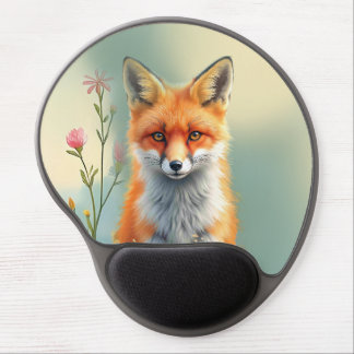 Striking Eyes of a Cunning Red Fox Gel Mouse Pad