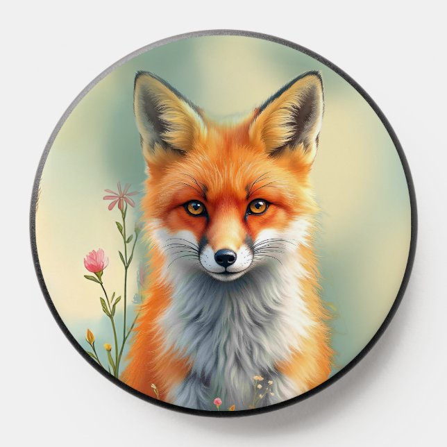 Striking Eyes of a Cunning Red Fox   PopSocket (Popsocket)