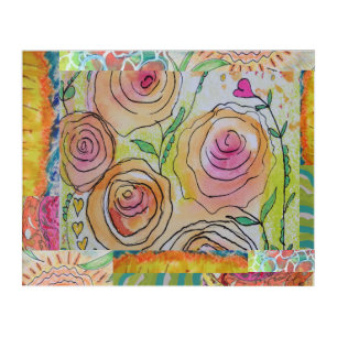 Striking Floral Abstract  Acrylic Print