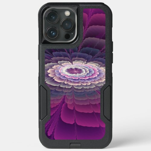 Striking Flower Colorful Abstract Fractal Art Pink iPhone 13 Pro Max Case