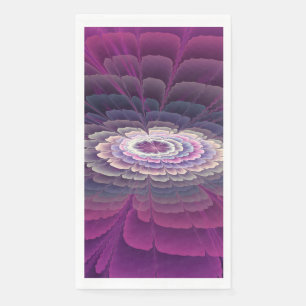 Striking Flower Colorful Abstract Fractal Art Pink Paper Guest Towels