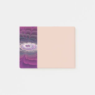 Striking Flower Colorful Abstract Fractal Art Pink Post-it Notes
