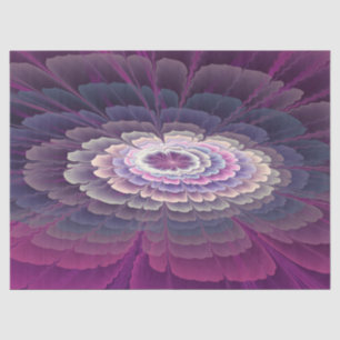 Striking Flower Colorful Abstract Fractal Art Tissue Paper