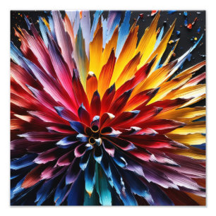 Striking Flower in Vibrant Colors Photo Print