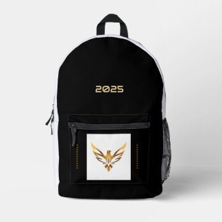 Striking Gold Eagle Printed Image 2025 Custom Year Printed Backpack