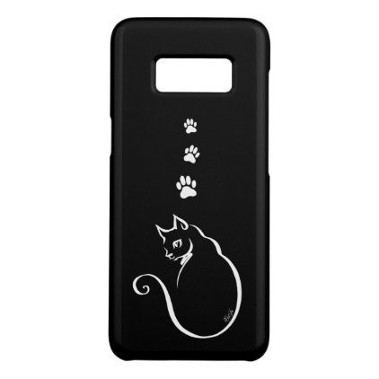 Striking Hand Drawn Cat Samsung Galaxy S8 Case