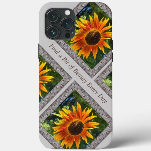 Striking iPhone Case with Orange Sunflowers