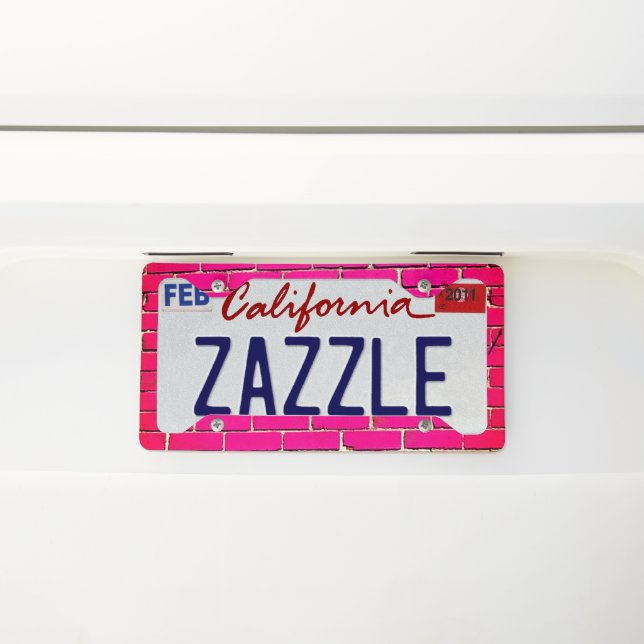 Striking License Plate Design Frame (On Car)