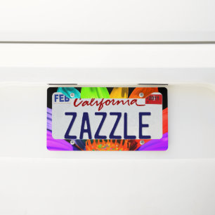 Striking License Plate Design Frame