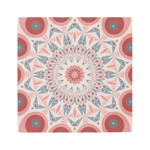 Striking Modern Kaleidoscope Mandala Fractal Art