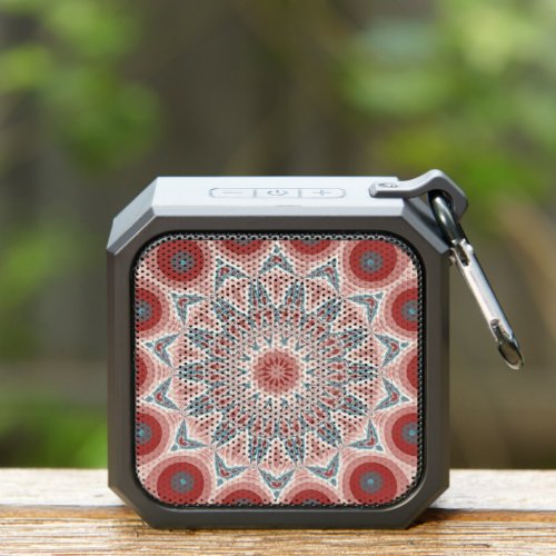 Striking Modern Kaleidoscope Mandala Fractal Art Bluetooth Speaker