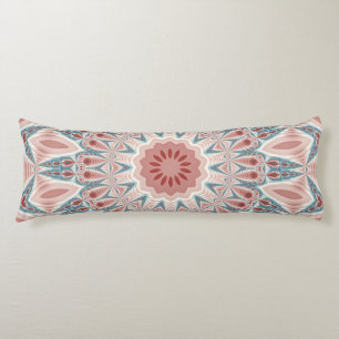 Striking Modern Kaleidoscope Mandala Fractal Art Body Pillow