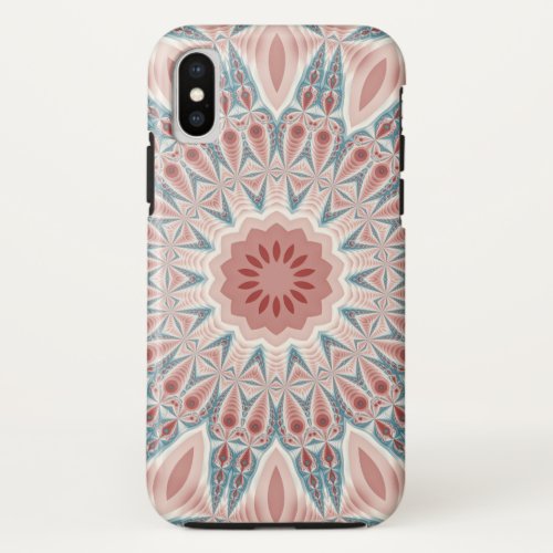 Striking Modern Kaleidoscope Mandala Fractal Art iPhone XS Case