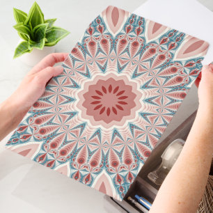 Striking Modern Kaleidoscope Mandala Fractal Art Envelope Mailers