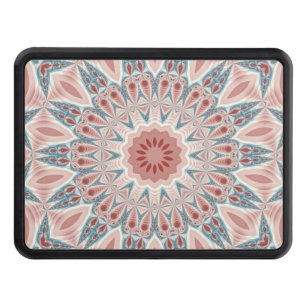 Striking Modern Kaleidoscope Mandala Fractal Art Hitch Cover