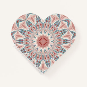 Striking Modern Kaleidoscope Mandala Fractal Art Notebook