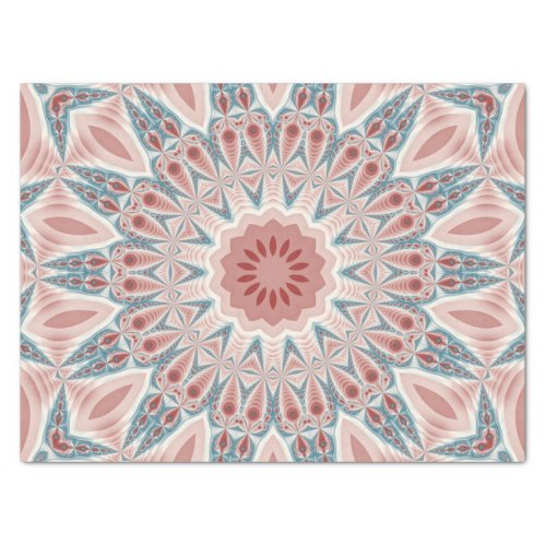 Striking Modern Kaleidoscope Mandala Fractal Art Tissue Paper
