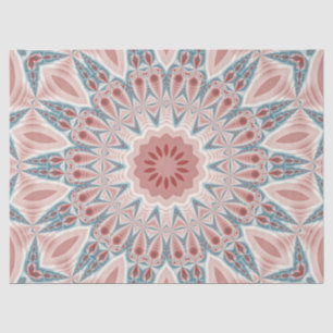 Striking Modern Kaleidoscope Mandala Fractal Art Tissue Paper