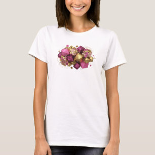 Striking Orange ABSTRACT ART Fashion Print T-Shirt