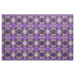 Striking Purple, Violet and Mauve Iris Abstract Fabric