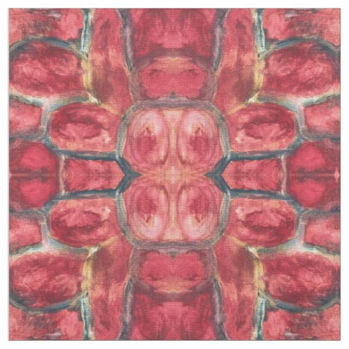 Striking Red_Modern Art Pattern Fabric