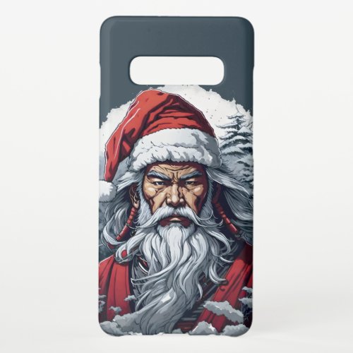 Striking Samurai Santa Claus Samsung Galaxy S10 Case