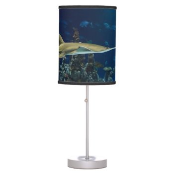 Striking Sawfish Table Lamp by beachcafe at Zazzle