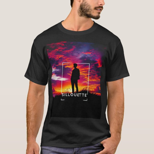 "Striking Silhouette Sunset T-Shirt (Front)