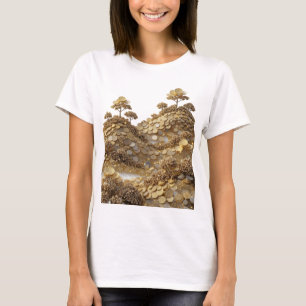 Striking Silver ABSTRACT ART Fashion Print T-Shirt