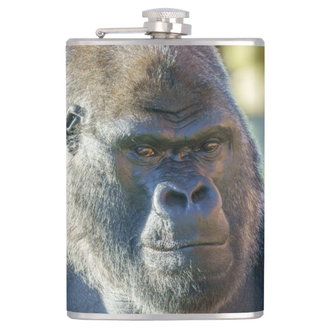Striking Silverback Coffee Flask (Front)