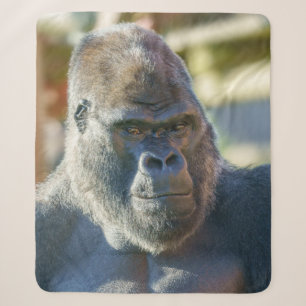 Striking Silverback Fleece Blanket