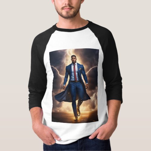 Striking Strength Embrace the Power of a Handsome T_Shirt