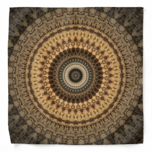 Striking Tribal Mandala Design Bandana
