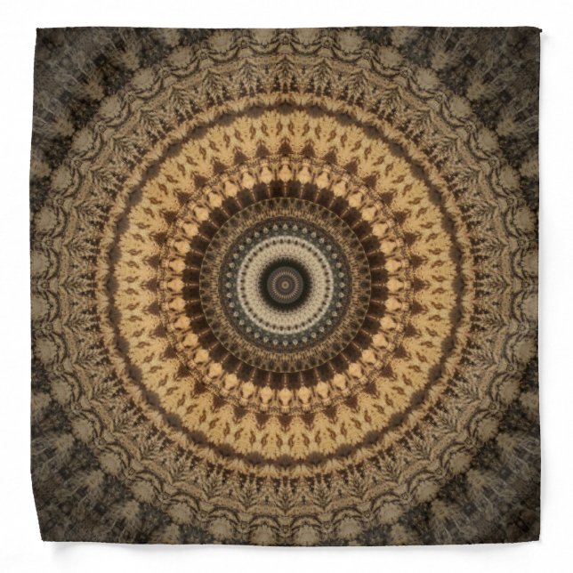 Striking Tribal Mandala Design Bandana (Front)