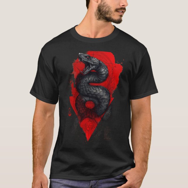 Striking Viper Trash Polka Graphic T-Shirt (Front)
