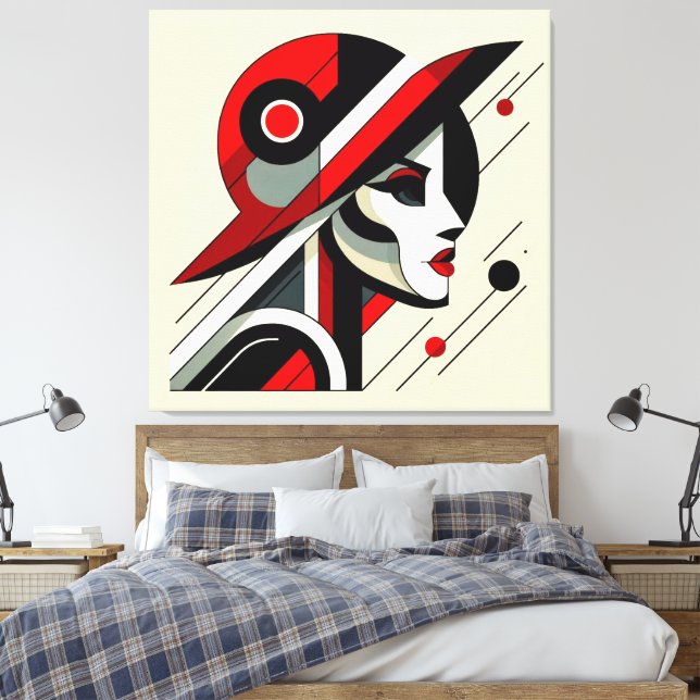Striking Visual Artwork #1 Canvas Print (Insitu(Bedroom))