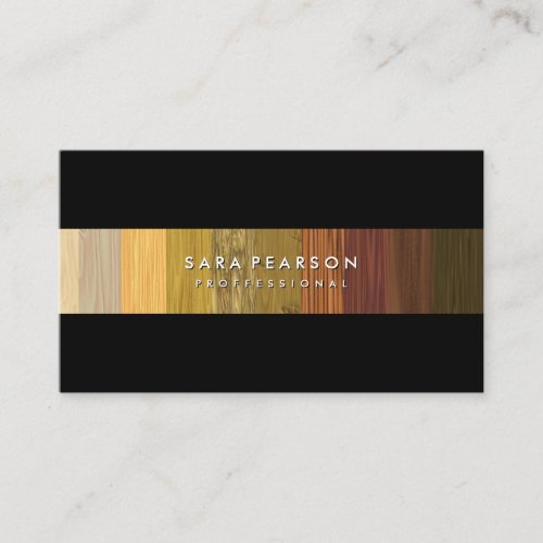 Striking Wood Panel Stripe BusinessCard Business Card Templates
