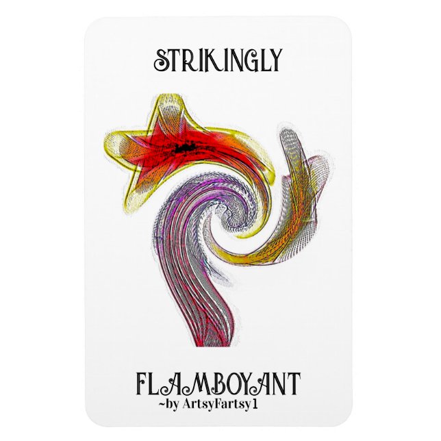 "Strikingly Flamboyant" Flexible Photo Magnet (Vertical)