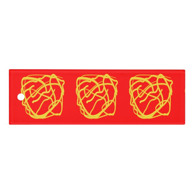 String and Rope Hope Art design Graphics red  Ruler (Front)